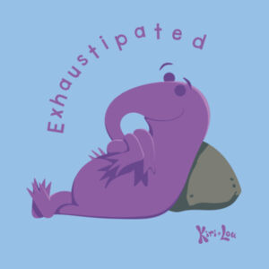 Kids T shirt - Kiri and Lou | I'm Exhaustipated! Design