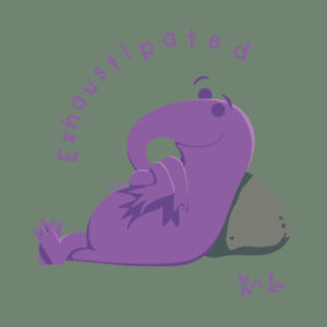 Mens T shirt - Kiri and Lou | Exhaustipated! Design